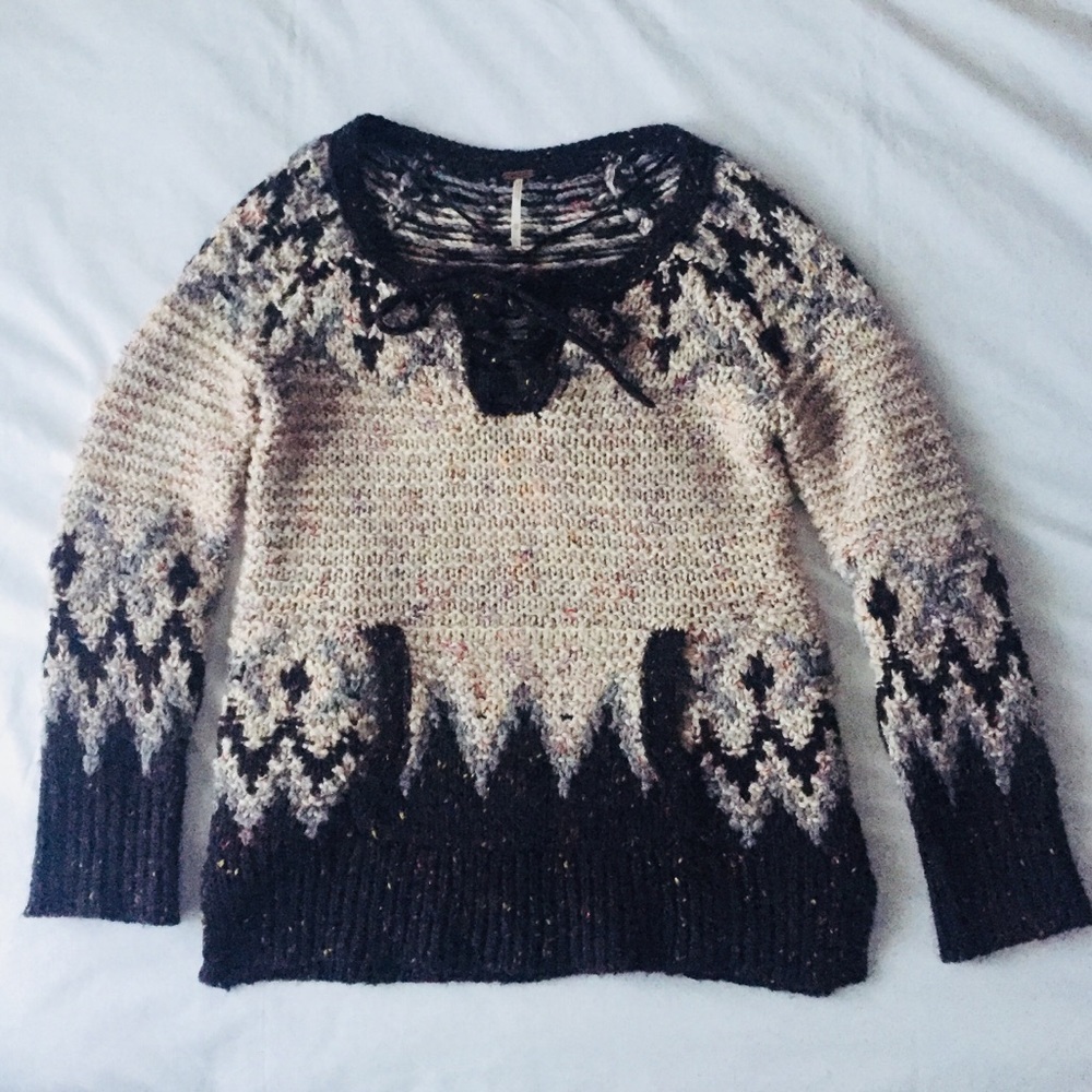 Free People Alpaca & Wool Winter Sweater